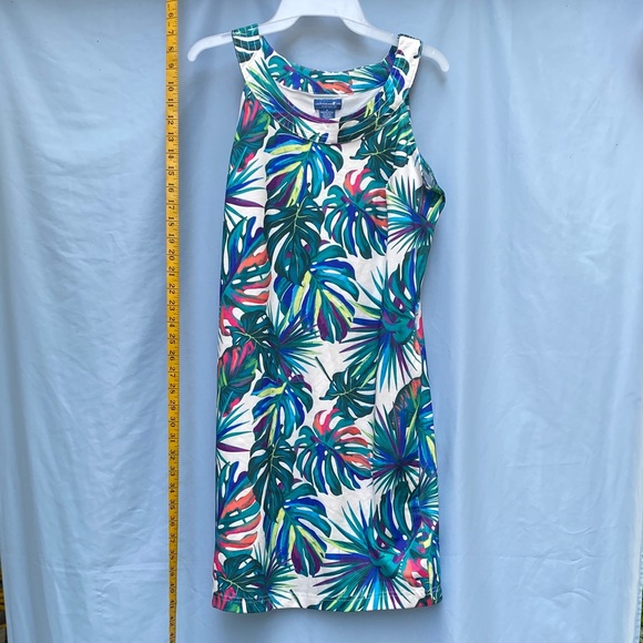 Caribbean Joe Leafy Print Mini Dress - Picture 1 of 3